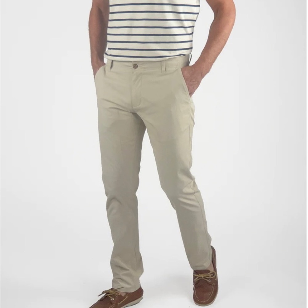 Tailor Vintage Airotec Slim Fit Cotton/Nylon Chino Pants sz 34x32